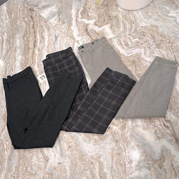 Bundle Skinny High-Waisted Stretch Pants ~ Size 6 - Picture 1 of 8